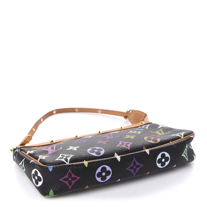 Louis Vuitton Monogram Multicolor Pochette Accessories Black 4 of 11