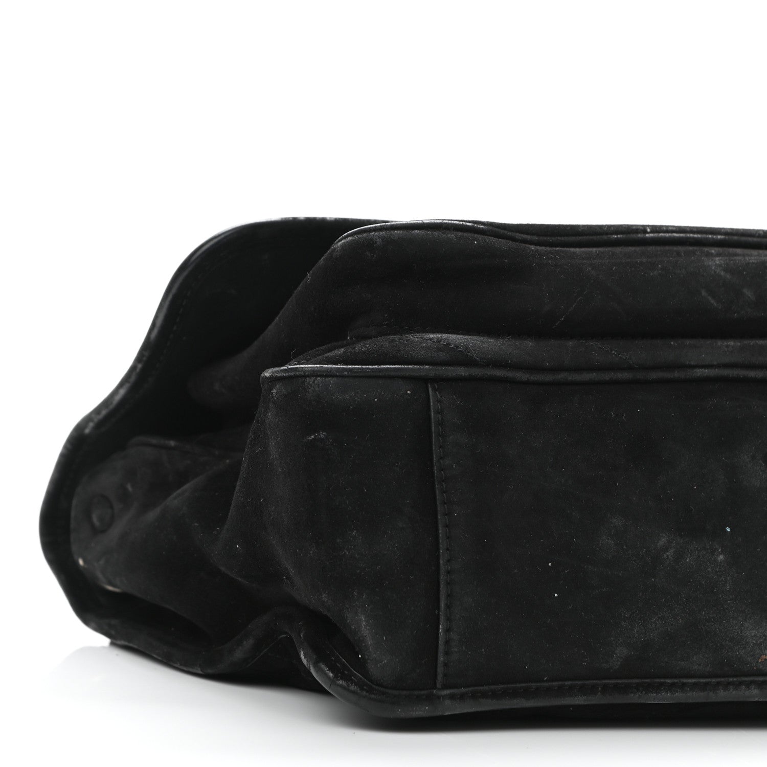 Saint Laurent Suede Monogram Medium Niki Chain Satchel Black 5 of 11