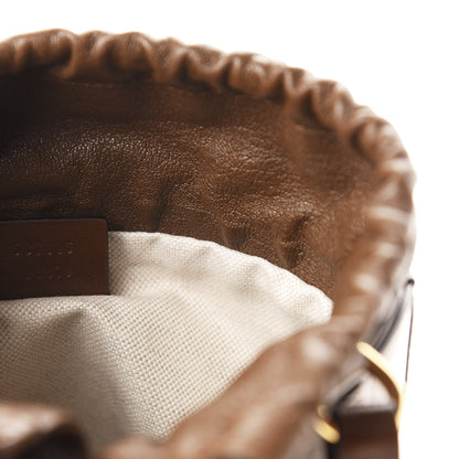 Gucci GG Supreme Monogram Small 1955 Horsebit Bucket Bag Beige Brown Sugar 10 of 11