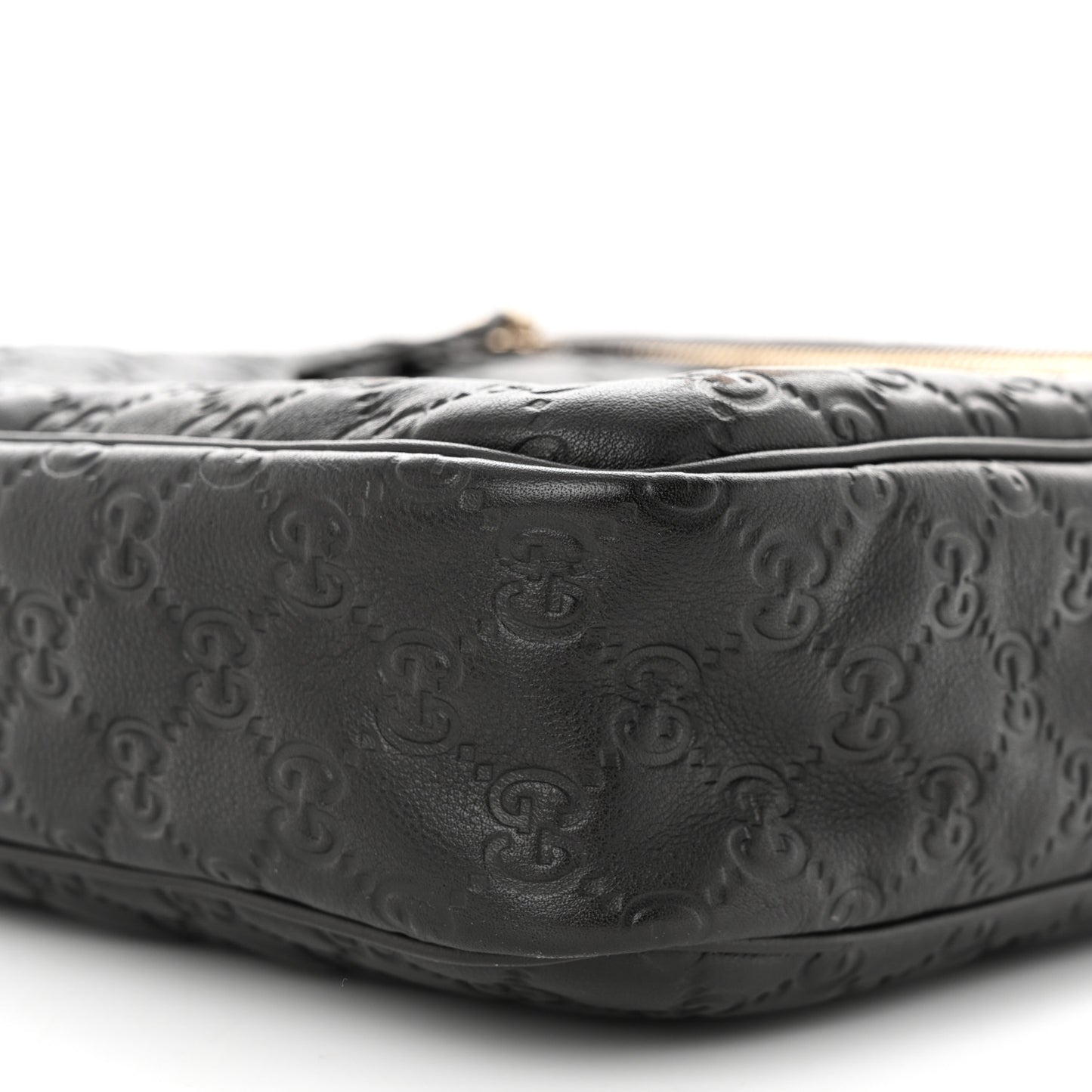 Guccissima Flat Messenger Bag Dark Brown