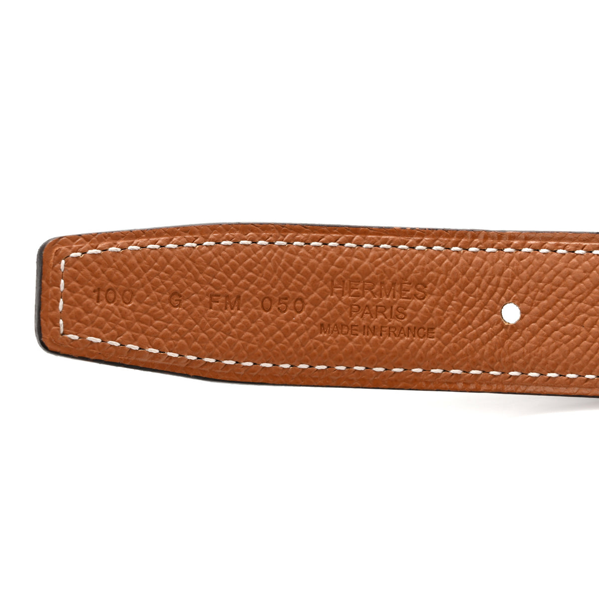 Hermes Epsom Swift 24mm Mors H Belt 100 Black Gold 5 of 6