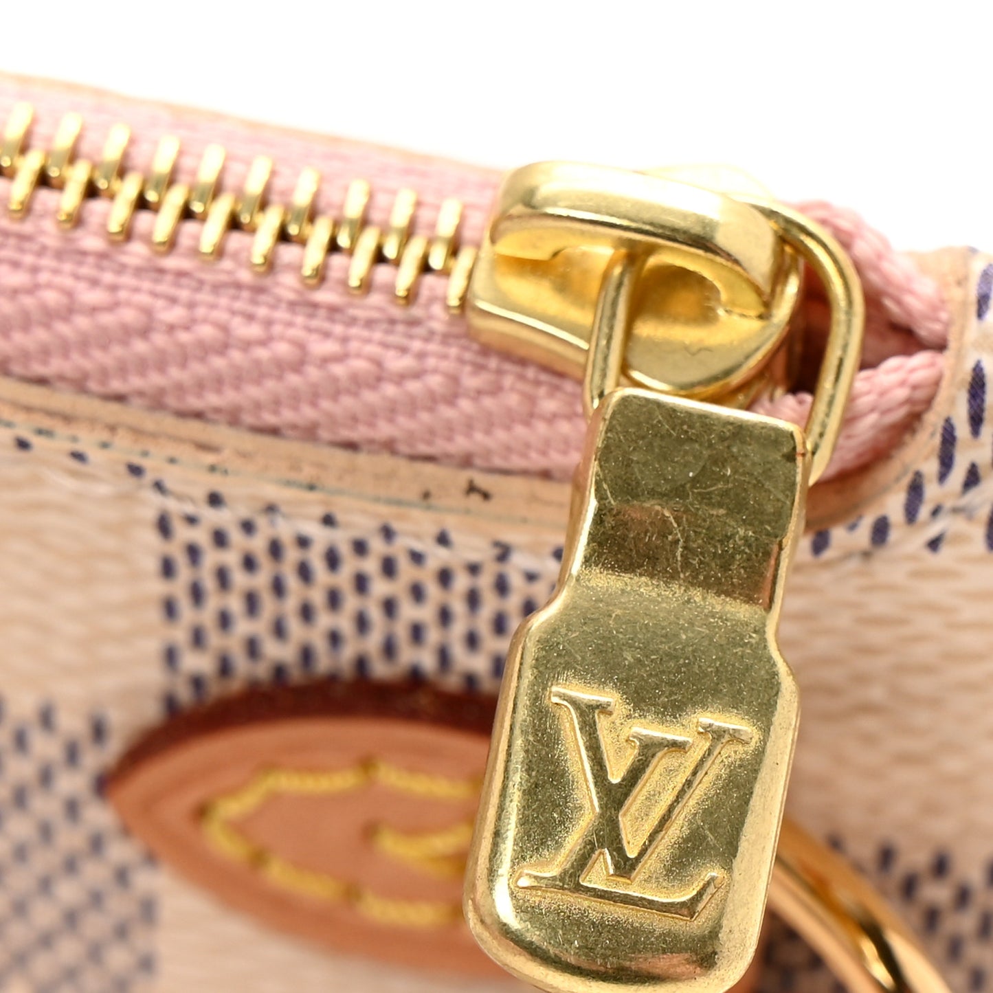 Damier Azur Neverfull MM GM Pochette Rose Ballerine
