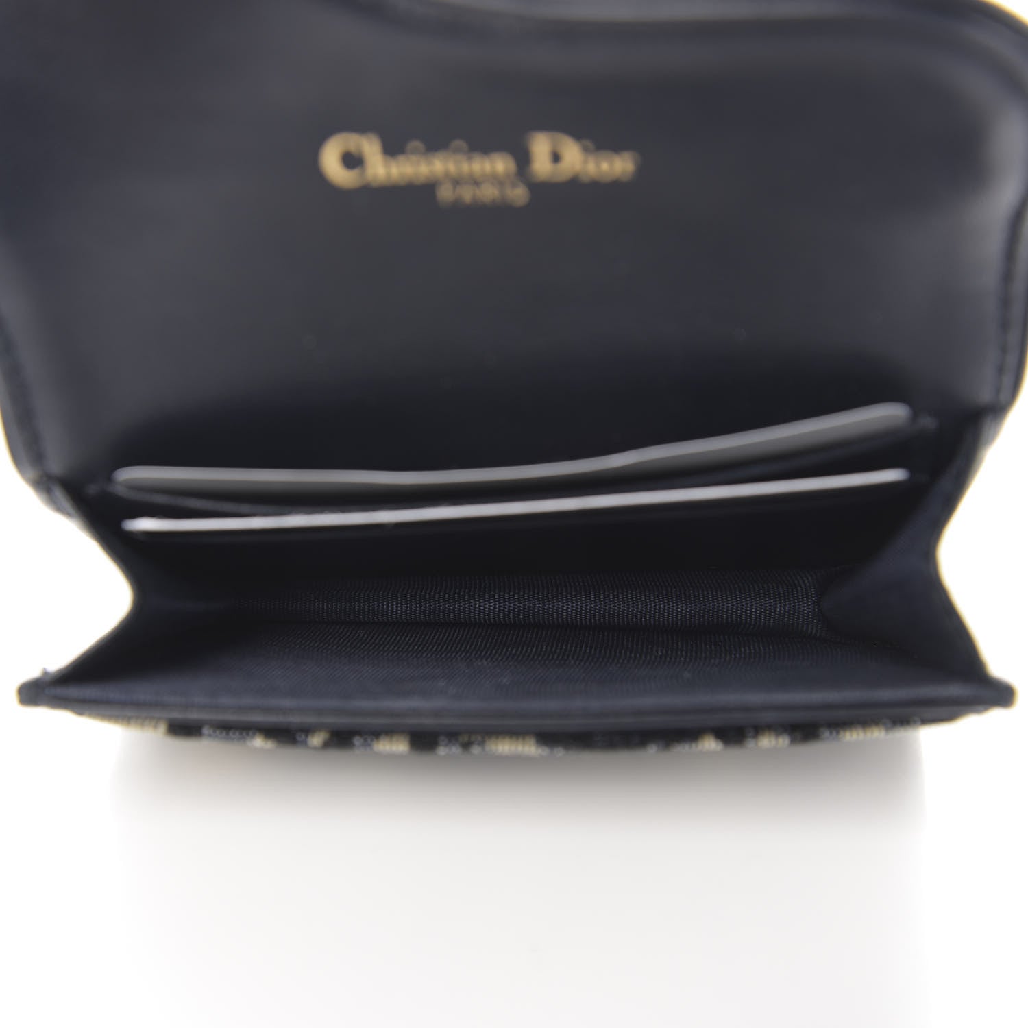 Christian Dior Oblique Saddle Card Holder Blue 5 of 7