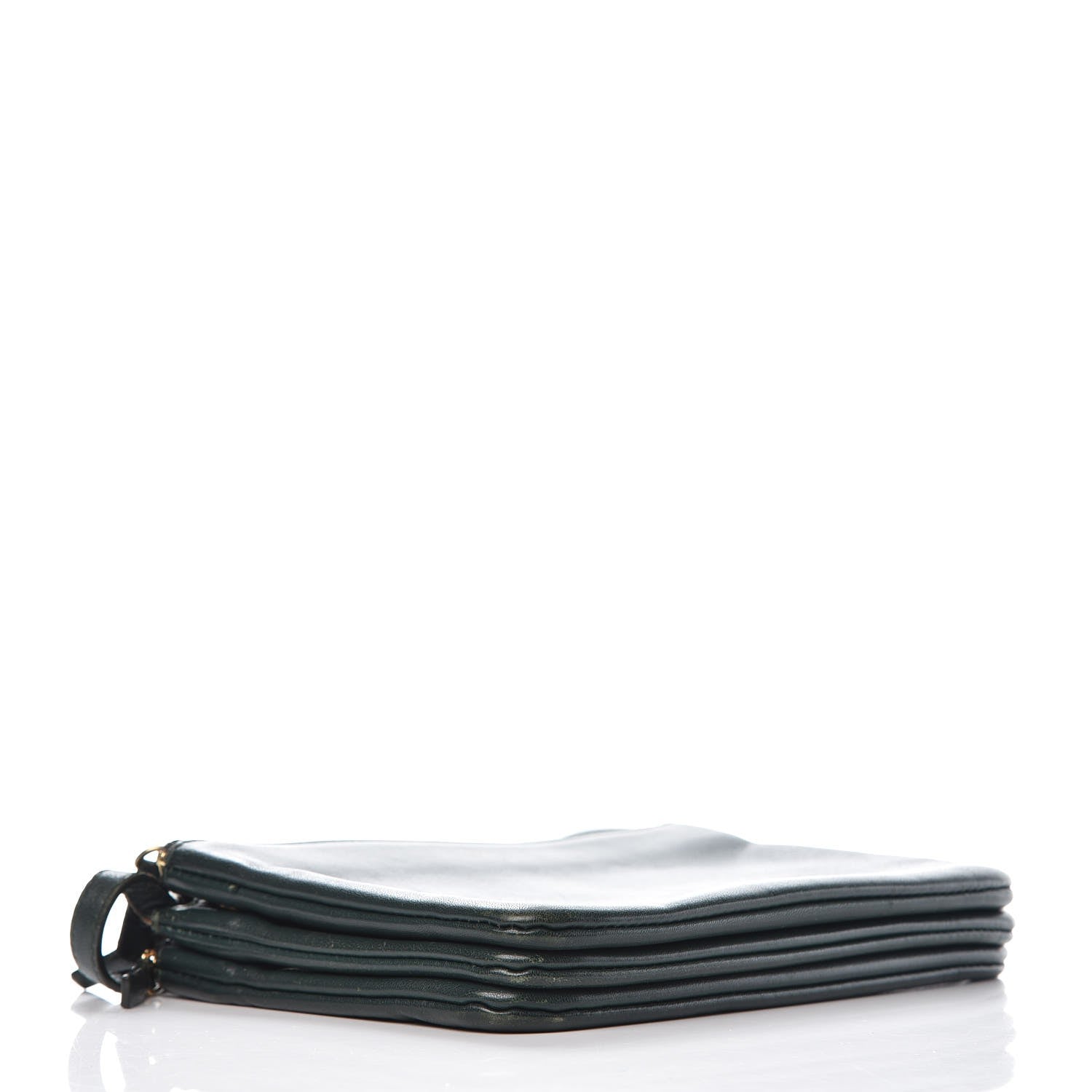 Celine Lambskin Small Trio Crossbody Bag Dark Green 25 of 42