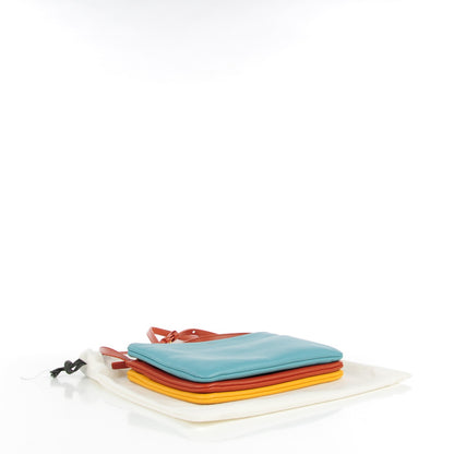 Celine Lambskin Small Multicolor Trio Crossbody Bag Antarctic 4 of 8