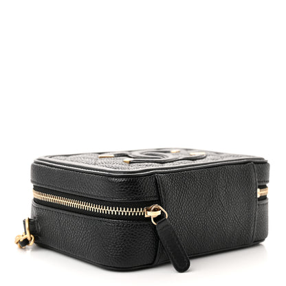 Chanel Caviar Quilted CC Filigree Vanity Clutch With Chain Black 4 of 10