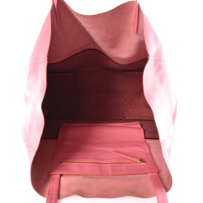 Celine Lambskin Horizontal Bi-Color Cabas Pink Rust 5 of 16