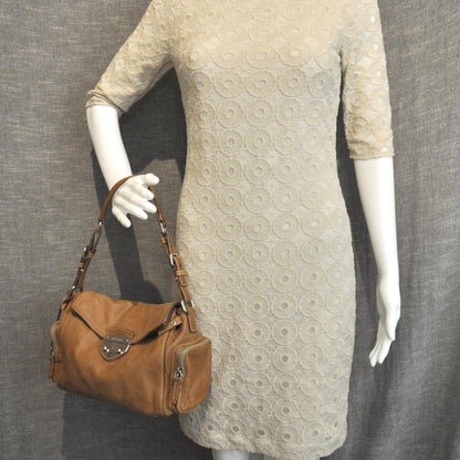 Prada Leather Pushlock Flap Shoulder Bag 2 of 9