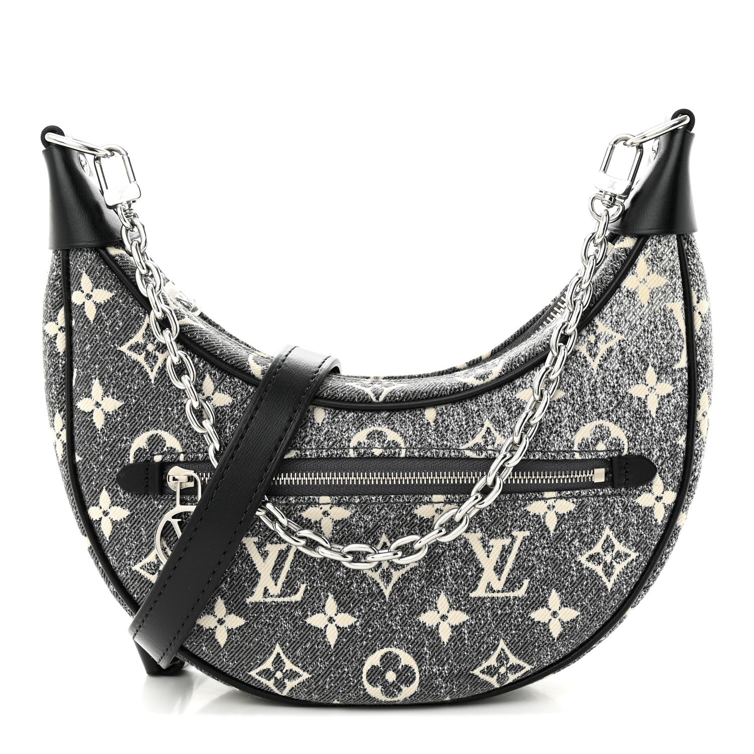 Louis Vuitton Monogram Jacquard Denim Loop Black 1 of 9