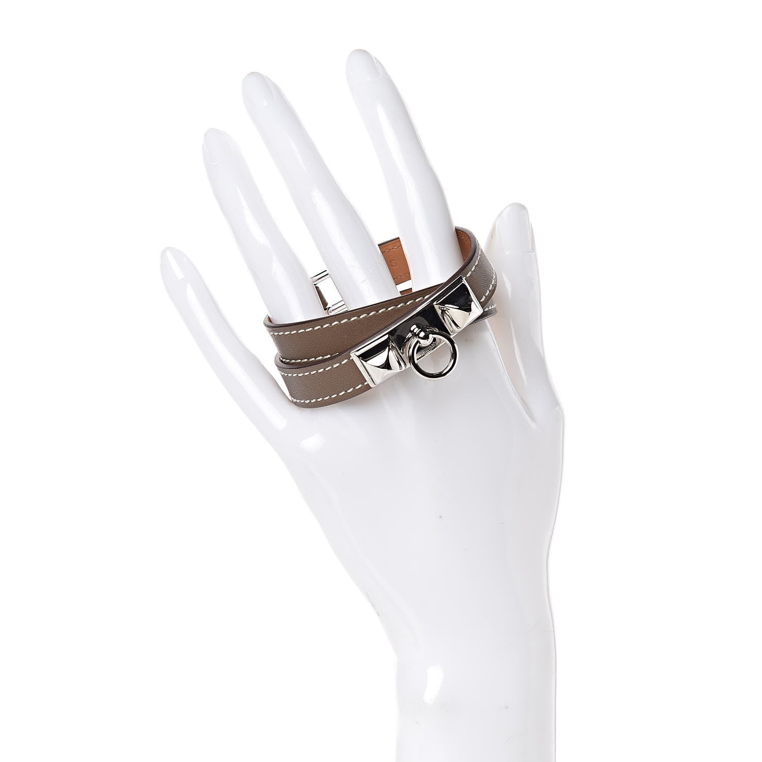 Hermes Swift Rivale Double Tour Bracelet S Etoupe 2 of 6