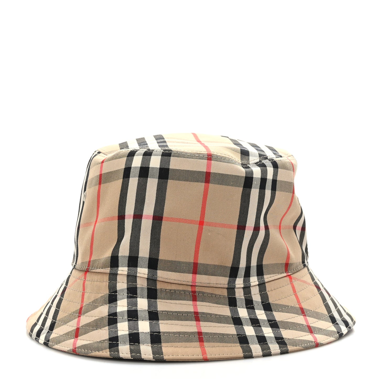 Technical Cotton Vintage Check Bucket Hat XL Archive Beige