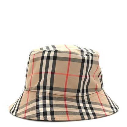 Burberry Technical Cotton Vintage Check Bucket Hat XL Archive Beige 4 of 7