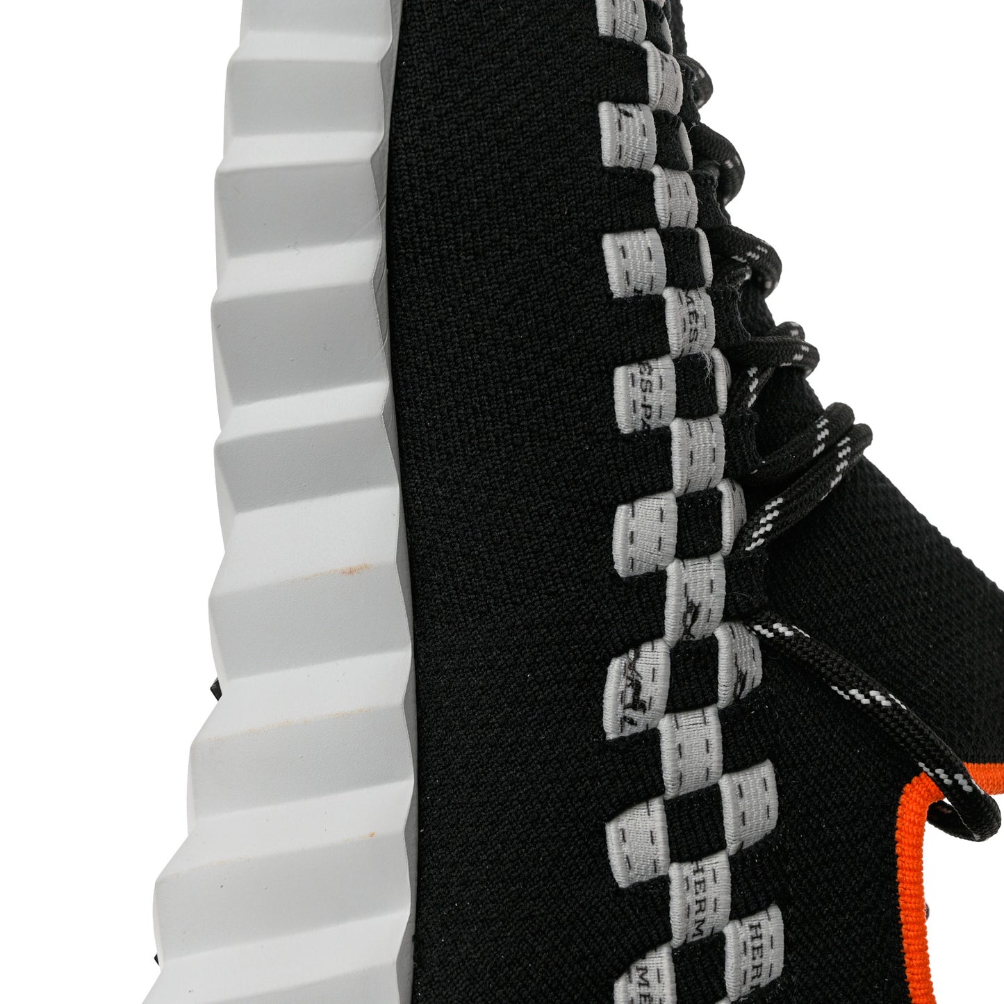 Knit Womens Flex Bolduc Sneakers 38.5 Black White