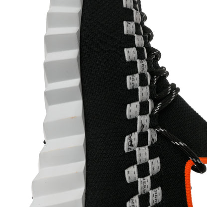 Hermes Knit Womens Flex Bolduc Sneakers 38.5 Black White 8 of 9