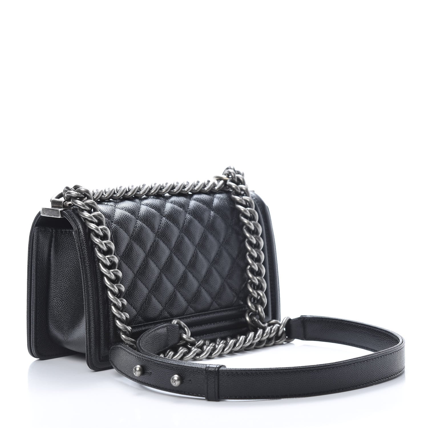 Chanel Caviar Quilted Small Boy Flap Black 3 of 11