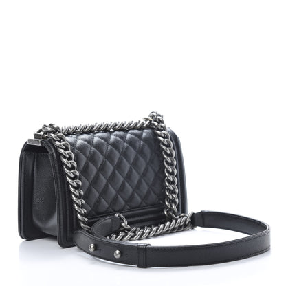 Chanel Caviar Quilted Small Boy Flap Black 3 of 11