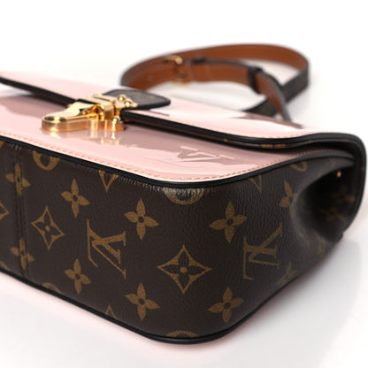 Louis Vuitton Patent Calfskin Monogram Cherrywood BB Rose Ballerine 8 of 8