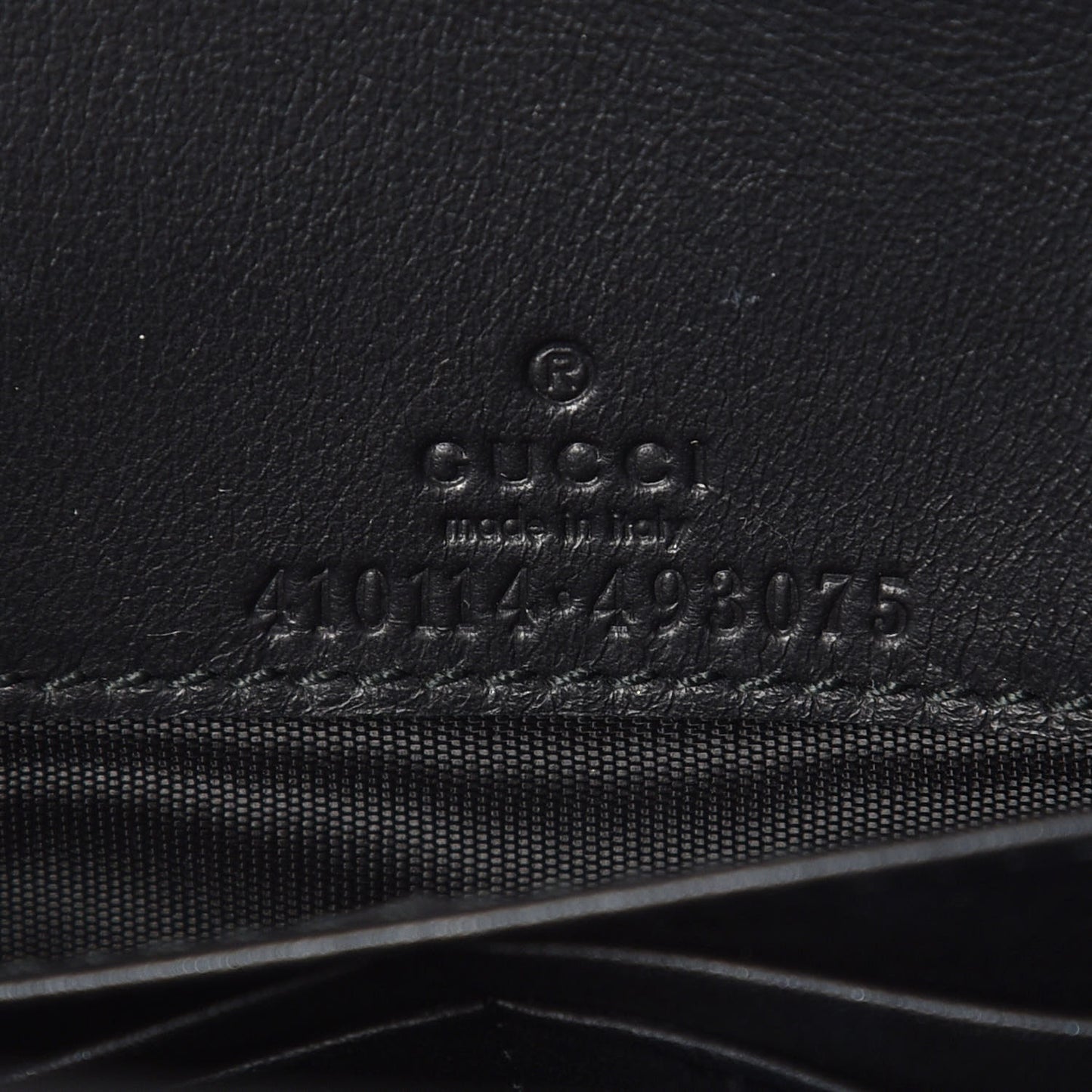 GG Supreme Monogram Arabesque Chain Wallet Black