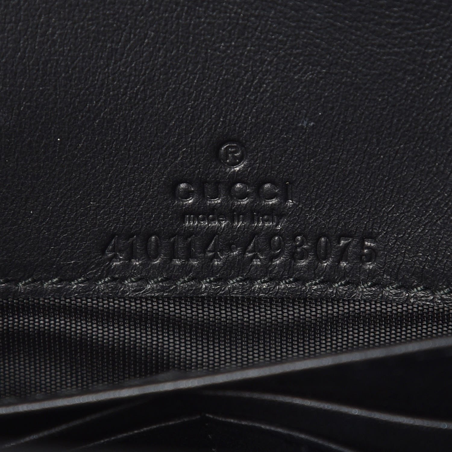Gucci GG Supreme Monogram Arabesque Chain Wallet Black 8 of 10