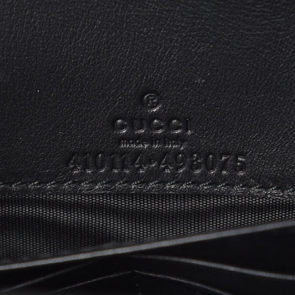 Gucci GG Supreme Monogram Arabesque Chain Wallet Black 8 of 10