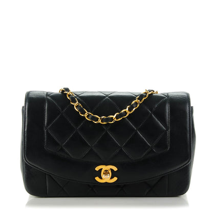 Chanel Lambskin Quilted Small Single Flap Black 1 of 9