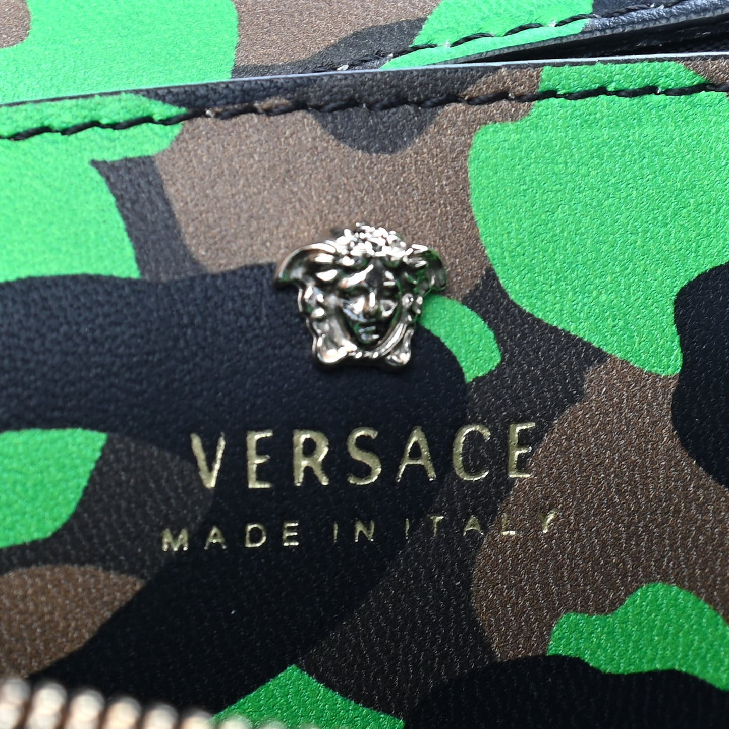 Nappa Camouflage Print Palazzo Shoulder Bag Multicolor