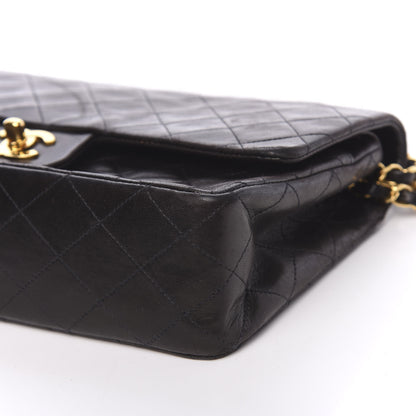 Chanel Lambskin Quilted Medium Double Flap Black 10 of 12