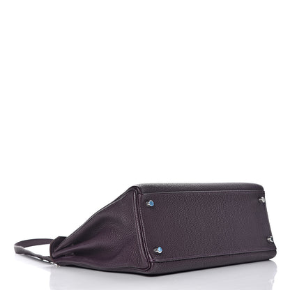 Hermes Togo Kelly Retourne 32 Raisin 5 of 17