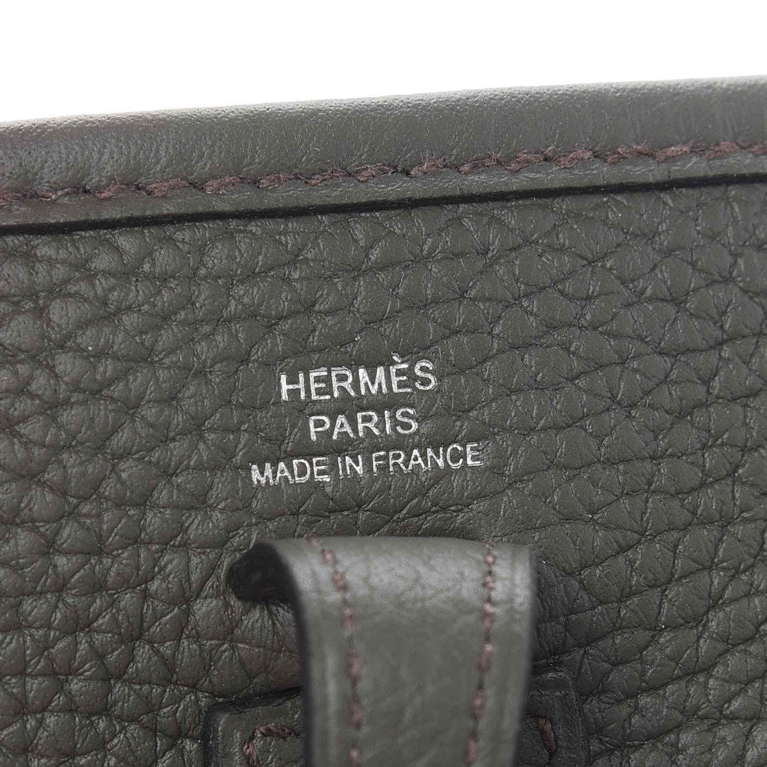 Hermes Taurillon Clemence Evelyne TPM Vert De Gris 6 of 9