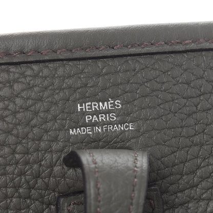 Hermes Taurillon Clemence Evelyne TPM Vert De Gris 6 of 9