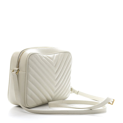 Saint Laurent Calfskin Matelasse Monogram Lou Camera Bag Crema Soft 3 of 12