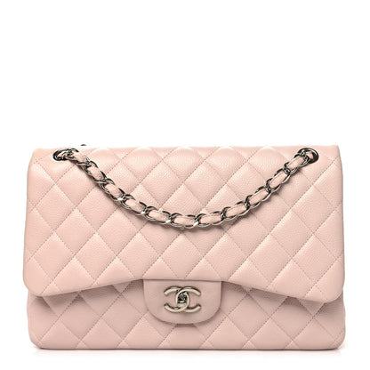 Chanel Caviar Quilted Jumbo Double Flap Light Pink 1 of 10