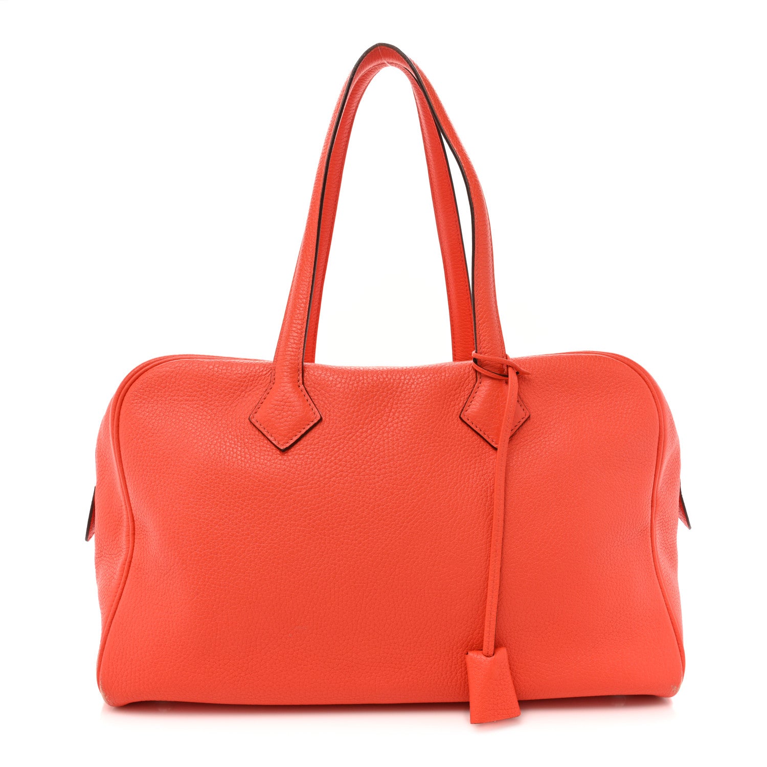 Hermes Taurillon Clemence Victoria II 35 Orange Poppy 1 of 15
