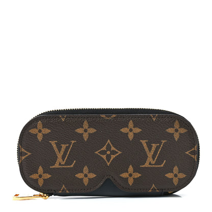 Louis Vuitton Monogram Emilie Zippered Sunglasses Case Black 1 of 10