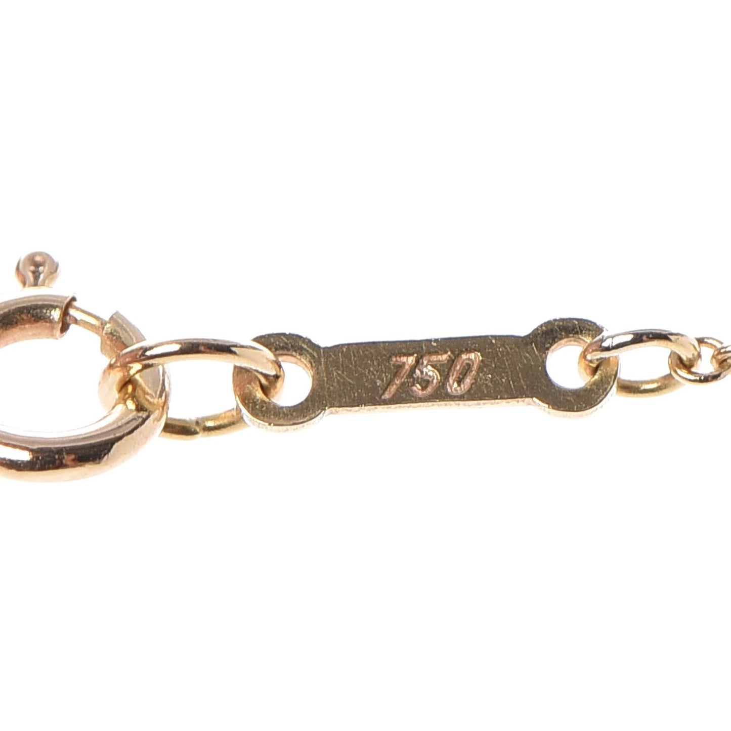 18K Yellow Gold Elsa Peretti 5 Open Heart Station Necklace