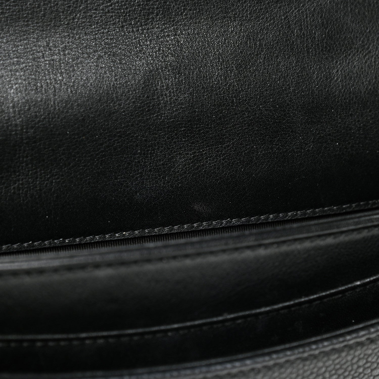 Chanel Calfskin Caviar Quilted Chain Handle Flap Black 9 of 12