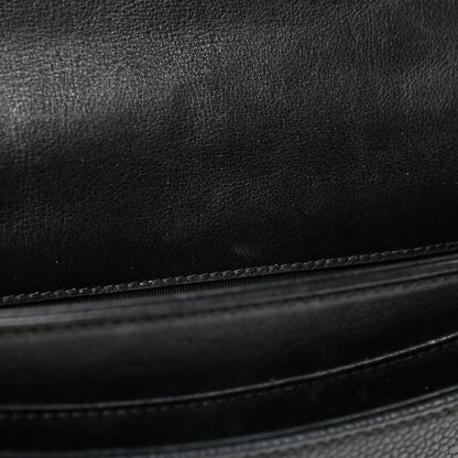 Chanel Calfskin Caviar Quilted Chain Handle Flap Black 9 of 12