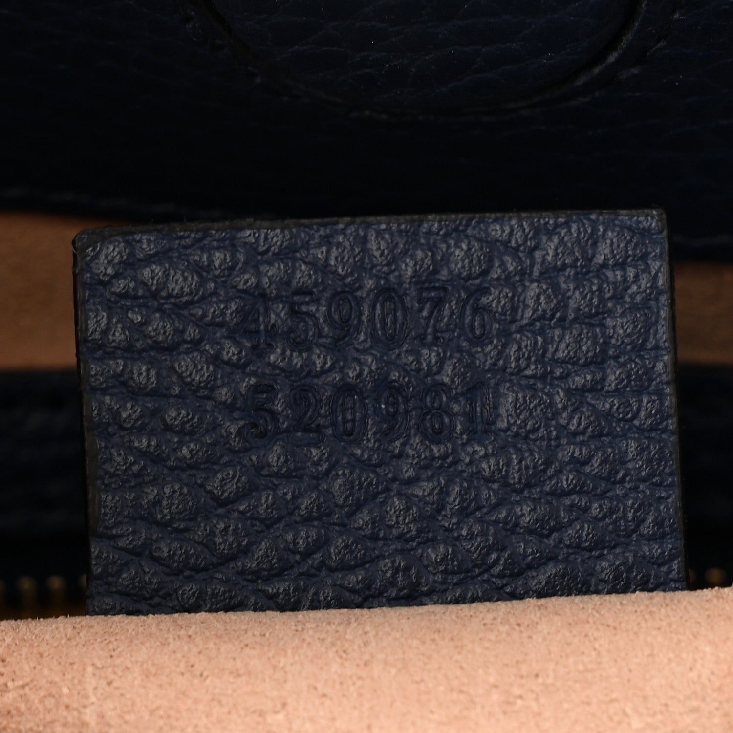 Gucci Nappa Bamboo Web Small Nymphaea Top Handle Bag Navy 7 of 12