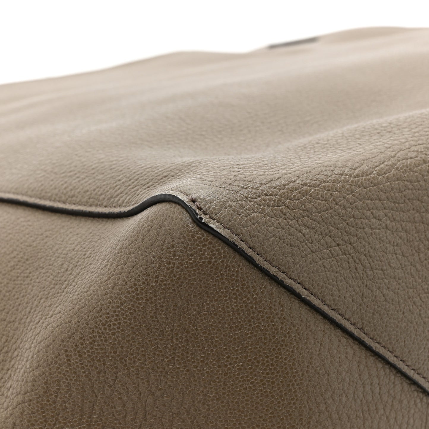 Soft Grained Calfskin Medium Belt Cabas Phantom Taupe