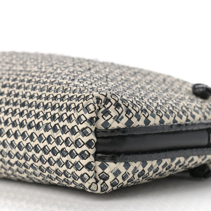 Bottega Veneta Nappa Ayers Cravaterria Intrecciato Nodini Bag Off White Black 6 of 10