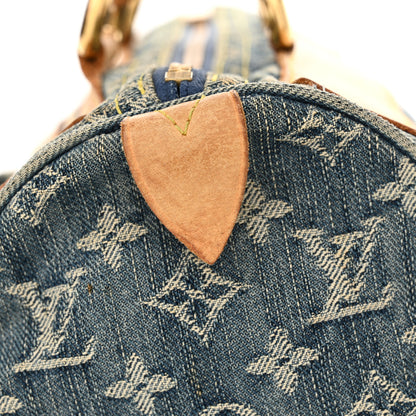 Louis Vuitton Monogram Denim Neo Speedy Blue 15 of 18