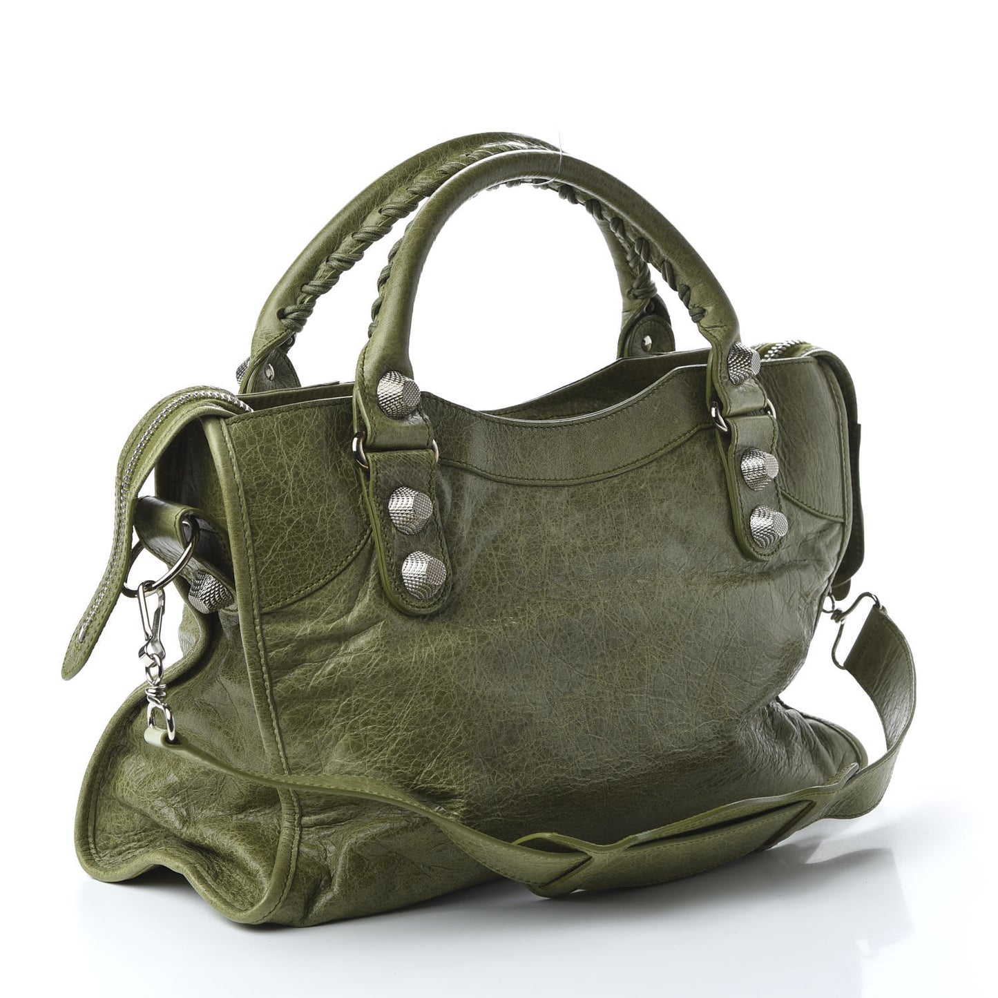 Agneau Giant 21 Silver Hardware City Light Olive