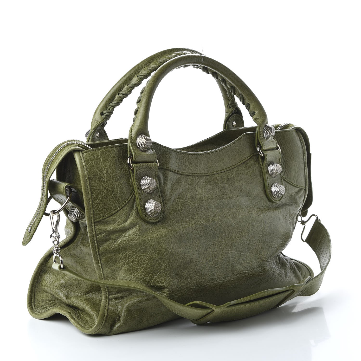 Balenciaga Agneau Giant 21 Silver Hardware City Light Olive 3 of 13