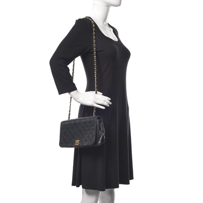 Chanel Lambskin Quilted Small Single Flap Black 2 of 15