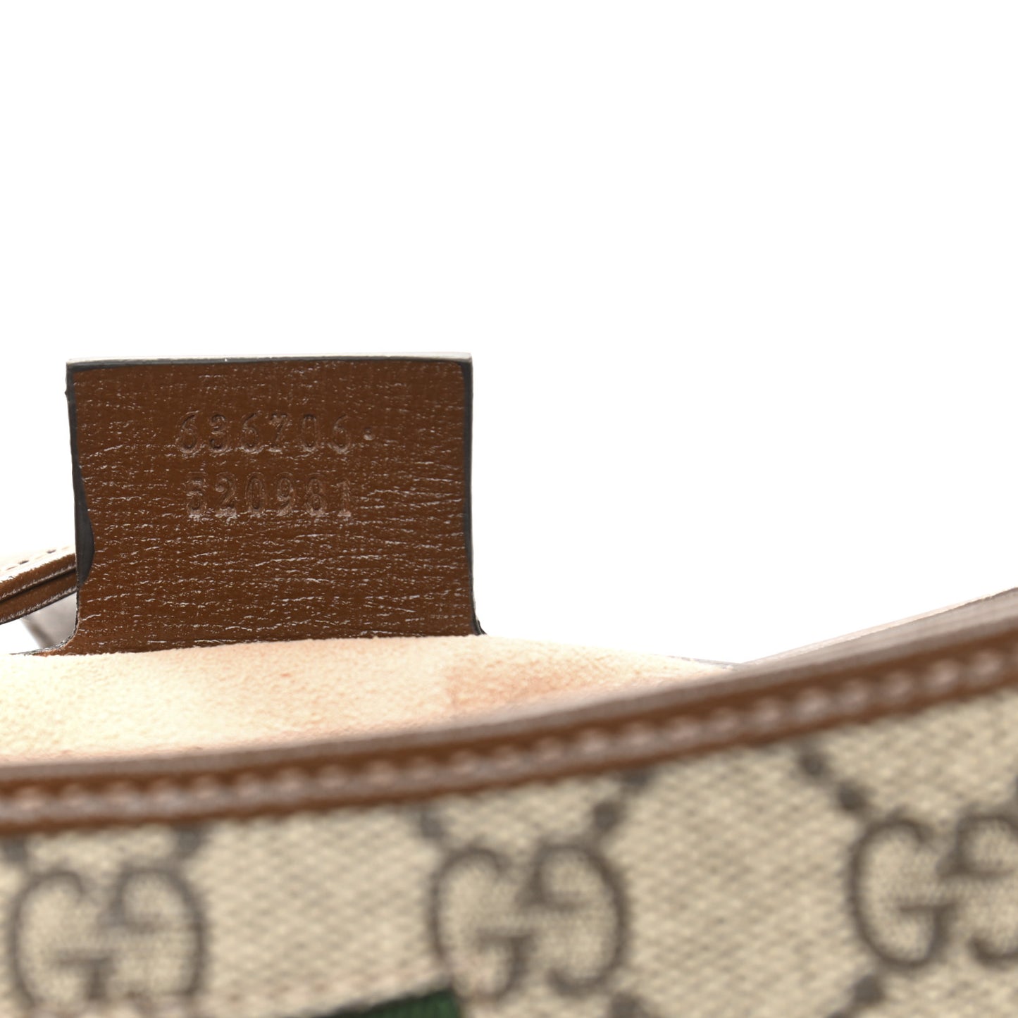 GG Supreme Monogram Azalea Calfskin Web Small Jackie 1961 Hobo Beige Ebony Brown Sugar