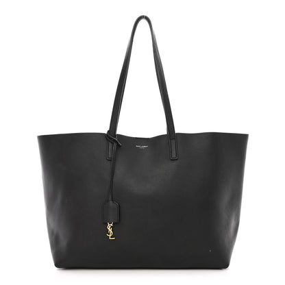 Saint Laurent Calfskin Large Shopping Tote Black 3 of 18