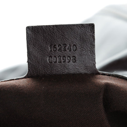 Gucci Calfskin Medium Britt Hobo Dark Brown 7 of 9