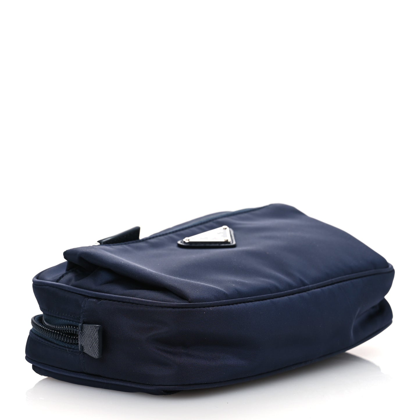 Tessuto Nylon Saffiano Belt Bag Bleu