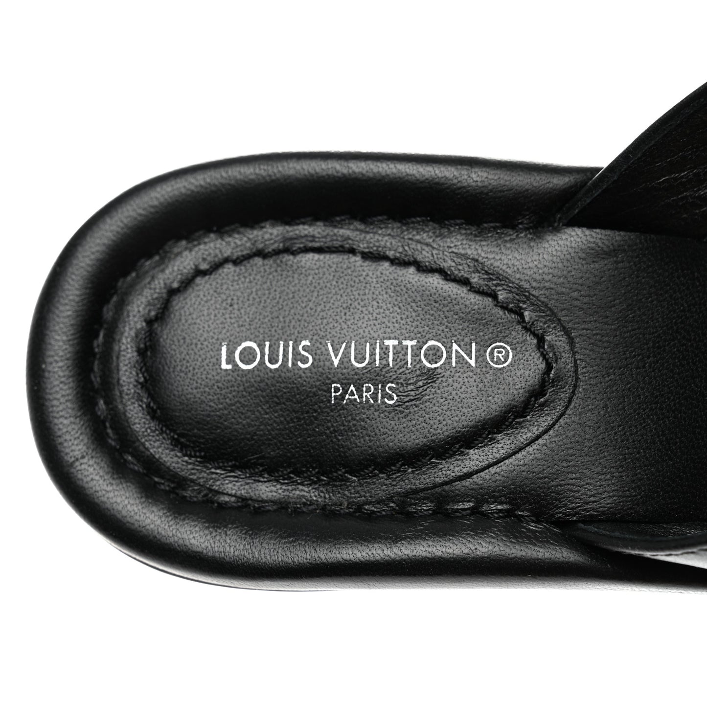Calfskin Signature Thong Sandal 36.5 Black
