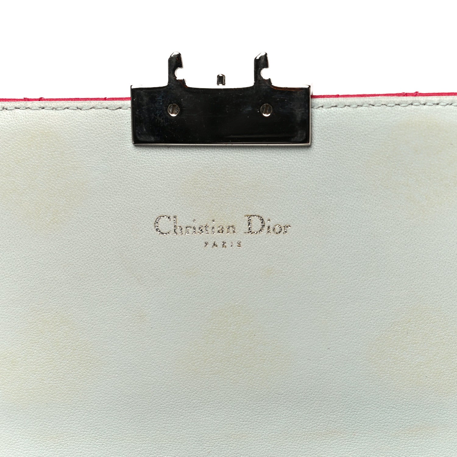 Christian Dior Lambskin Cannage Miss Dior Promenade Pouch Pink Red 5 of 11